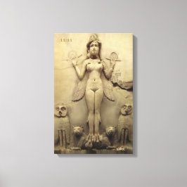 ANNUNAKI CANVAS DMT SPIRITUEEL GRAFFITI enlil enki Afdruk