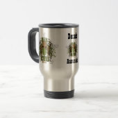 Annunaki Skull "Bad Botten" Travel Mug Reisbeker (Voorkant links)
