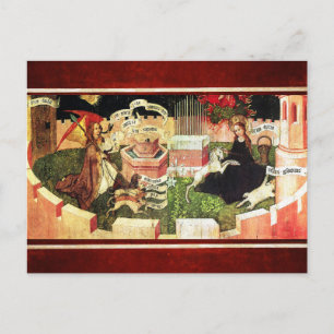 ANNUNCIATIE ALS DE MYSTISCHE HOEVEELHEID UNICORN BRIEFKAART