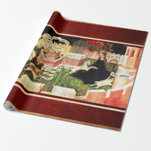 ANNUNCIATIE ALS DE MYSTISCHE HOEVEELHEID UNICORN CADEAUPAPIER (Uitgerold)