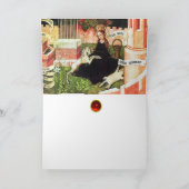 ANNUNCIATIE ALS DE MYSTISCHE HOEVEELHEID UNICORN KAART (Binnen)