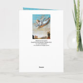 ANNUNCIATIE ANGEL EN VIRGIN FEESTDAGEN KAART (Achterkant)