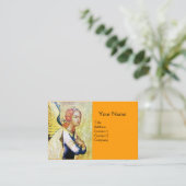 ANNUNCIATIE ANGEL, Oranje goudgeel Visitekaartje (Staand voorkant)