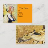 ANNUNCIATIE ANGEL, Oranje goudgeel Visitekaartje (Voorkant / Achterkant)