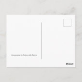 Annunciatie Angel Virgin Mary Della Robbia Blue Briefkaart (Achterkant)