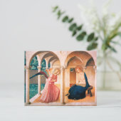 ANNUNCIATIE DOOR FRA ANGELICO Kerstmis Feestdagenkaart (Staand voorkant)