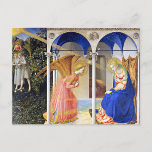 ANNUNCIATIE DOOR FRA ANGELICO Kerstmis Feestdagenkaart