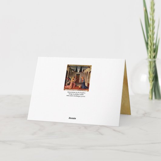 ANNUNCIATIE DOOR FRA ANGELICO Old Irish Blessing Kaart (Achterkant)