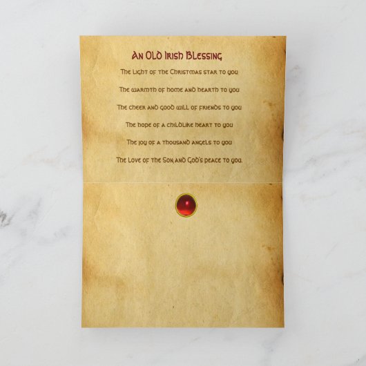 ANNUNCIATIE DOOR FRA ANGELICO Old Irish Blessing Kaart (Binnen)