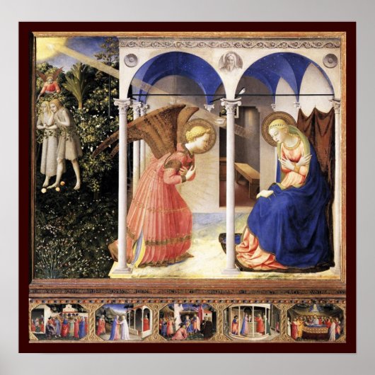 ANNUNCIATIE DOOR Fra Angelico Poster (Voorkant)