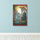 Annunciatie-icoon Canvas Afdruk (Insitu (Houten vloer))