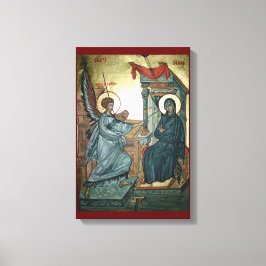 Annunciatie-icoon Canvas Afdruk