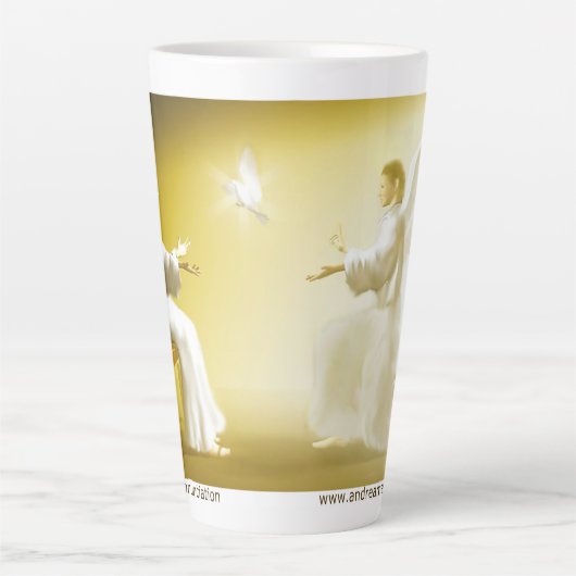 Annunciatie Latte Mok (Voorkant)