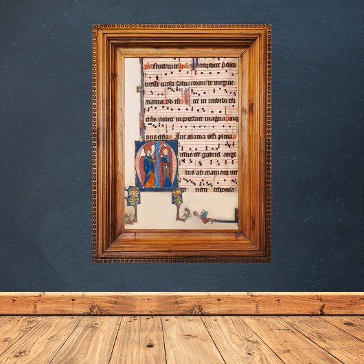 Annunciatie Middeleeuws Verlicht manuscript Poster