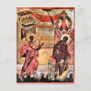 Annunciatie Orthodox Christelijk Byzantijns icoon Briefkaart