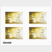 Annunciatie Rechthoekige Sticker (Vel)