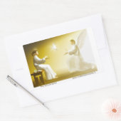 Annunciatie Rechthoekige Sticker (Envelop)