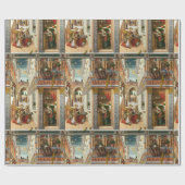 Annunciatie, Saint Emidius en een ufo door Crivell Cadeaupapier (Vlak)