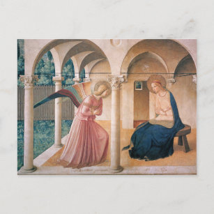 Annunciatie van Fra Angelico Briefkaart