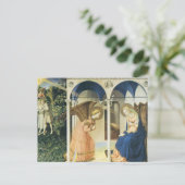 Annunciatie van Fra Angelico Briefkaart (Staand voorkant)