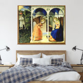 Annunciatie van Fra Angelico Canvas Afdruk (Insitu (Slaapkamer))