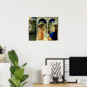 Annunciatie van Fra Angelico Poster (Thuiskantoor)
