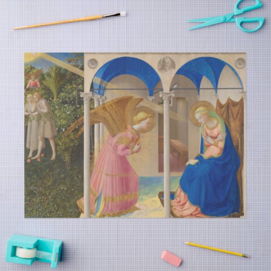 Annunciatie van Fra Angelico Tissuepapier (Craft)