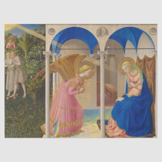 Annunciatie van Fra Angelico Tissuepapier (Voorkant)