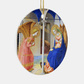 ANNUNCIATIE VAN Fra Beato Angelico Kerstblauw Keramisch Ornament (Rechts)