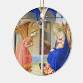 ANNUNCIATIE VAN Fra Beato Angelico Kerstblauw Keramisch Ornament (Links)