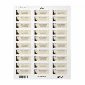 Annunciatie van Mary Angel Gabriel Etiket (Full Sheet)