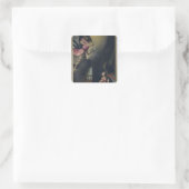 Annunciatie Vierkante Sticker (Tas)