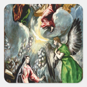 Annunciatie Vierkante Sticker