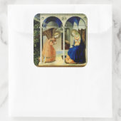 Annunciatie Vierkante Sticker (Tas)
