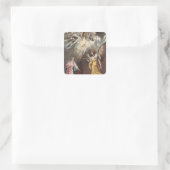 Annunciatie Vierkante Sticker (Tas)