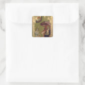 Annunciatie Vierkante Sticker (Tas)
