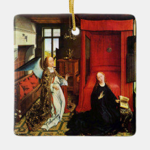 ANNUNCIATION ANGEL Archangel Gabriel en Virgin Keramisch Ornament