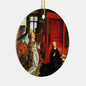 ANNUNCIATION ANGEL Archangel Gabriel en Virgin Keramisch Ornament (Rechts)