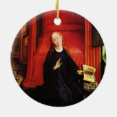 ANNUNCIATION ANGEL Archangel Gabriel en Virgin Keramisch Ornament (Achterkant)