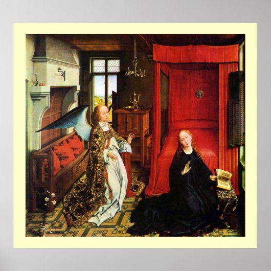 ANNUNCIATION ANGEL Archangel Gabriel en Virgin Poster (Voorkant)