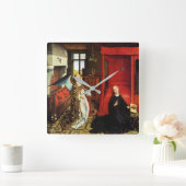 ANNUNCIATION ANGEL Archangel Gabriel en Virgin Vierkante Klok (Huis)