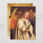Annunciation Angel, Archangel Gabriel, Parchment Briefkaart (Voorkant / Achterkant)
