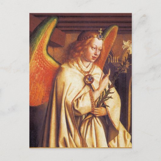 Annunciation Angel, Archangel Gabriel, Parchment Briefkaart (Voorkant)
