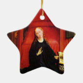 ANNUNCIATION ANGEL Archangel Gabriel, Virgin Star Keramisch Ornament (Achterkant)
