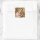 Annunciation Angel beroemd gemaakt door Simone Mar Vierkante Sticker (Tas)