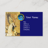 ANNUNCIATION ANGEL Blue Sapphire Gem Monogram Visitekaartje (Voorkant)