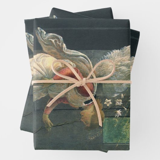 Annunciation (angel detail) by Sandro Botticelli Inpakpapier Vel (In situ)