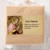 ANNUNCIATION ANGEL door Simone Martini Parchment Etiket (Insitu)