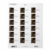 Annunciation Angel en Mary Etiket (Full Sheet)