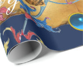 ANNUNCIATION ANGEL FLORAL CHRISTMAS PERCHMENT CADEAUPAPIER (Rol Hoek)